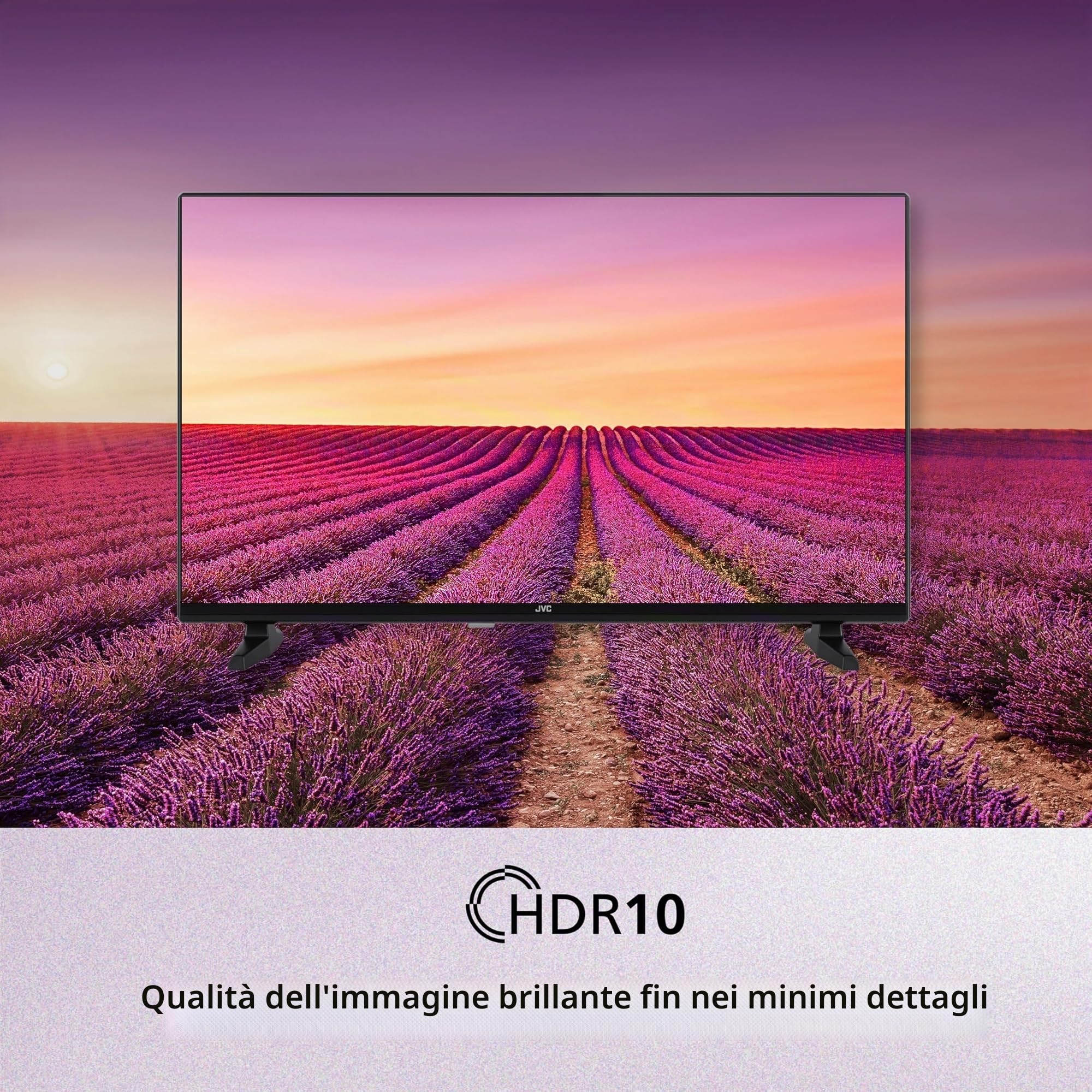 JVC TV Fire TV HD Ready Smart TV HDR con controllo vocale Alexa e triplo sintonizzatore, LED TV LT-24VRH3555 (2026)