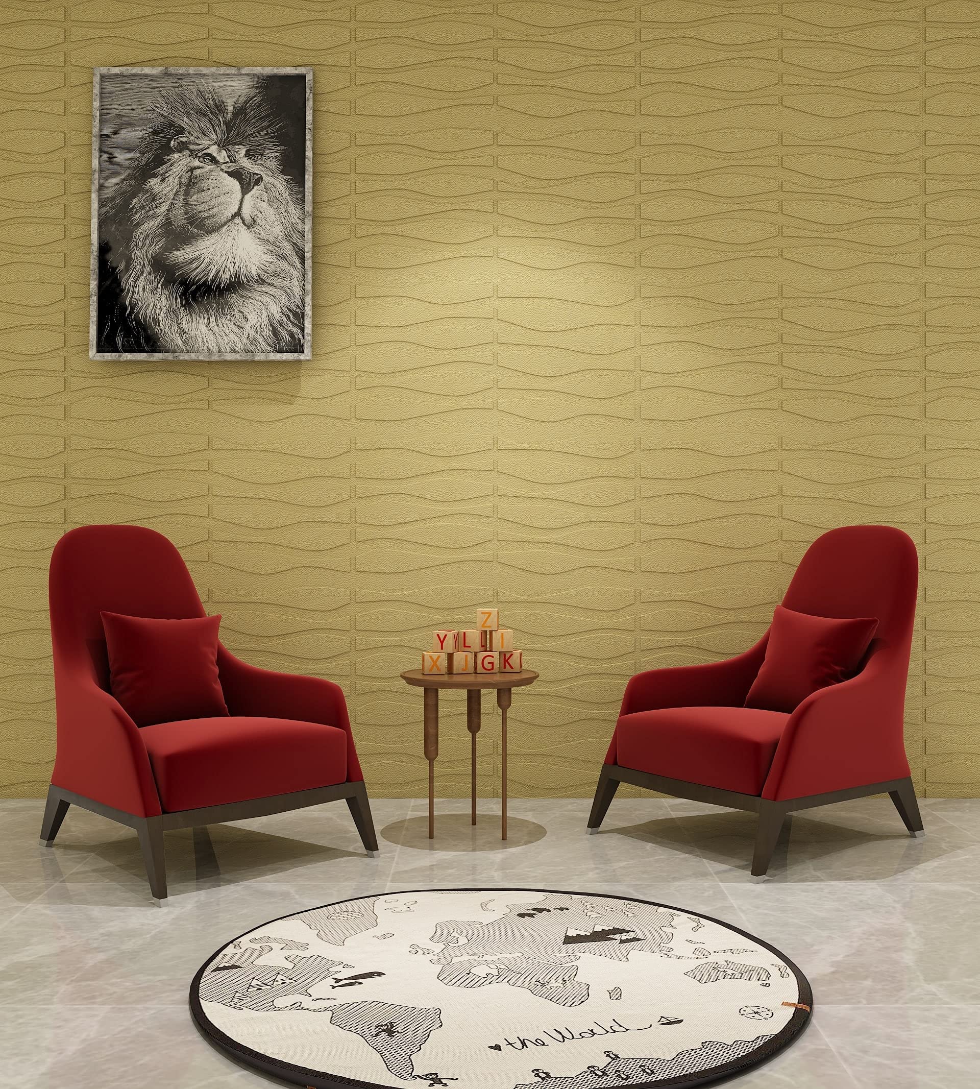 Hopz Wallpaper for Walls Living Room, Wall Stickers Lemon Color 3D Brick Self-Adhesive Panel Decal PE Peel & Stick Wall Panels for Background Wall Decor (Size :70 * 70 cm Each Piece)-1 Pcs (B09QYHV9QB) Amazon Price History, Amazon Price Tracker