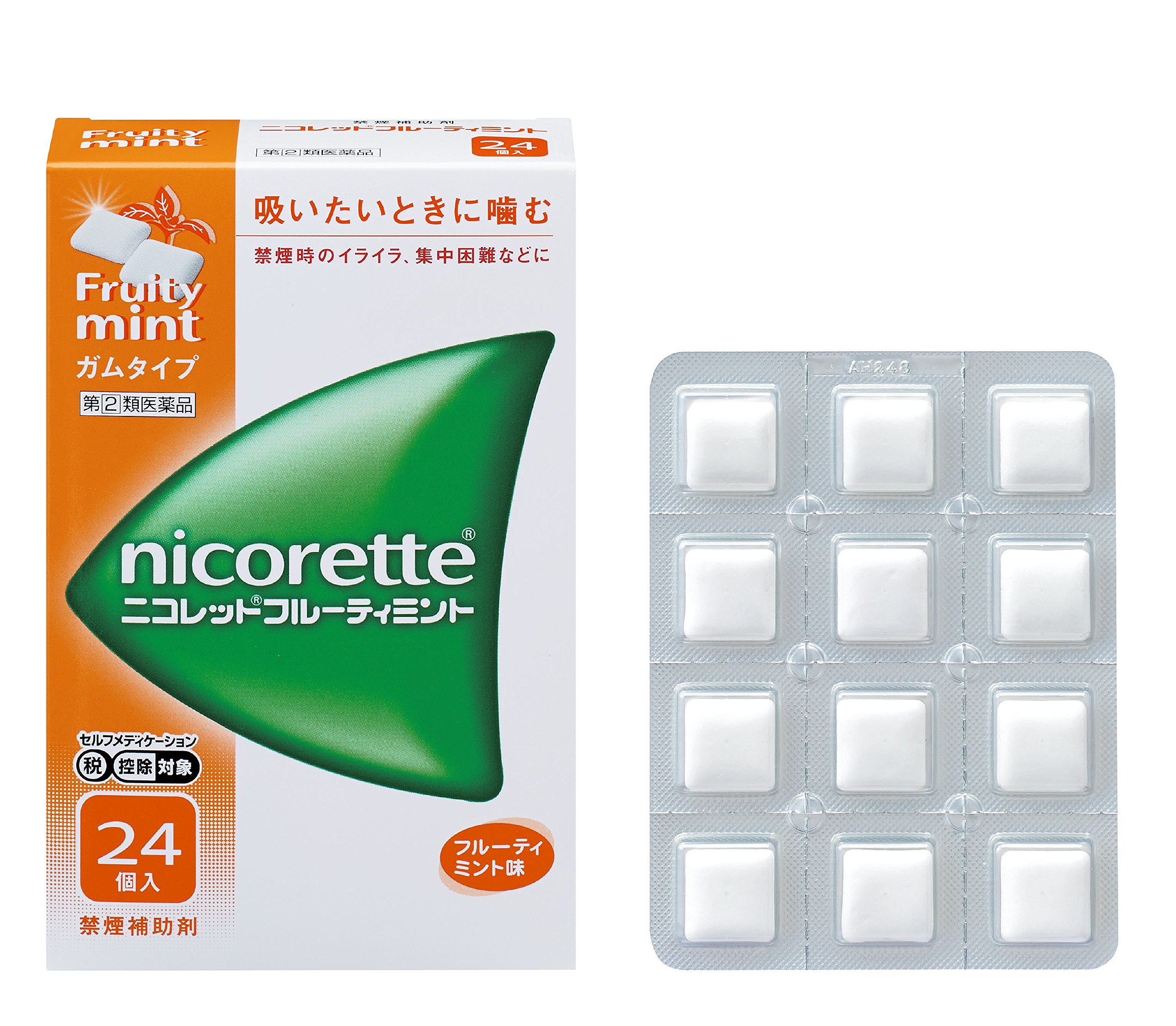 Amazon.co.jp: 【指定第2類医薬品】ニコレットフルーティミント 24個