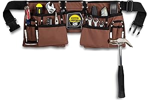 Women's 11 Pocket Costume Tool Belt with Poly Web Quick Release Buckle