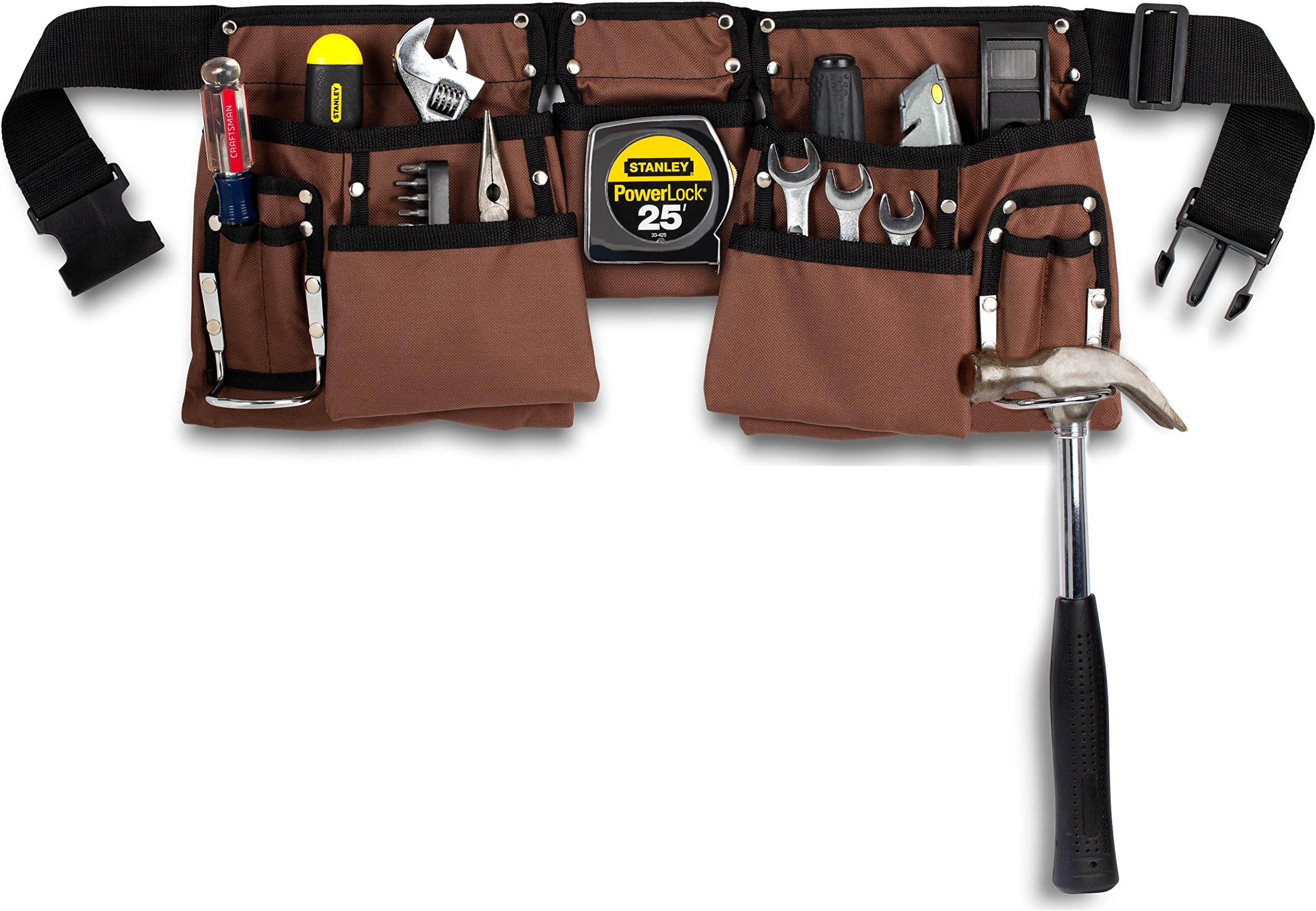 AWP Suede Leather General Construction Tool Pouch Apron 11Pocket