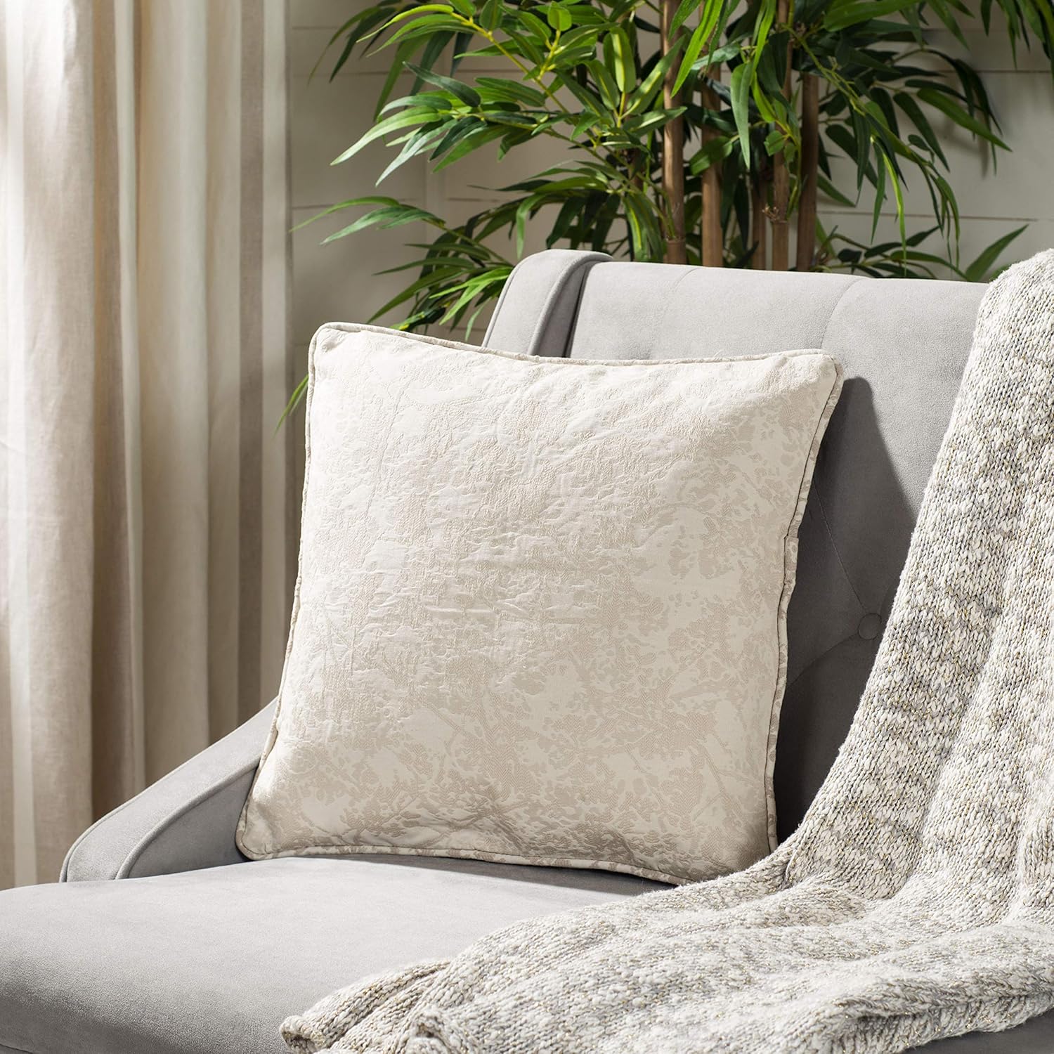 SAFAVIEH Home Simona Natural 18-inch Decorative Pillow Pillow