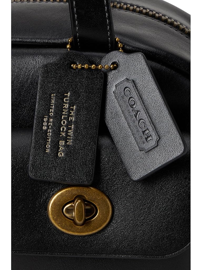 Black COACH Twin Turnlock Bag