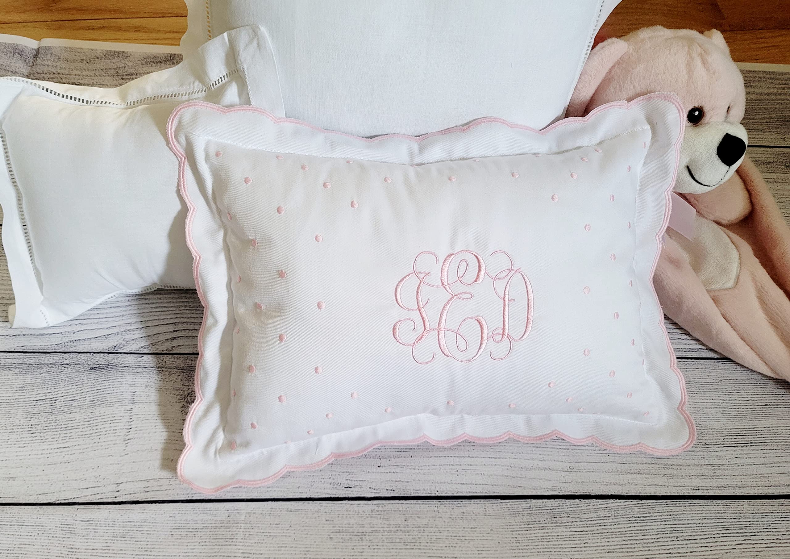 Toddler (14x20) Pillow Cases - Pack of 2 - Envelope Closure - Soft 600-TC Combed Cotton Fabric - Pillow Covers Travel Pillow Cases 14x20 Inches (Stripe, Hot Pink)