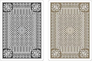 Black & Gold Premium Plastic Playing Cards, Set of 2, Poker Size Deck (Standard Index)
