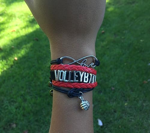 Miniatura 2 de Infinity Collection Pulsera de voleibol - Joyería de voleibol - Regalos de voleibol para jugadores