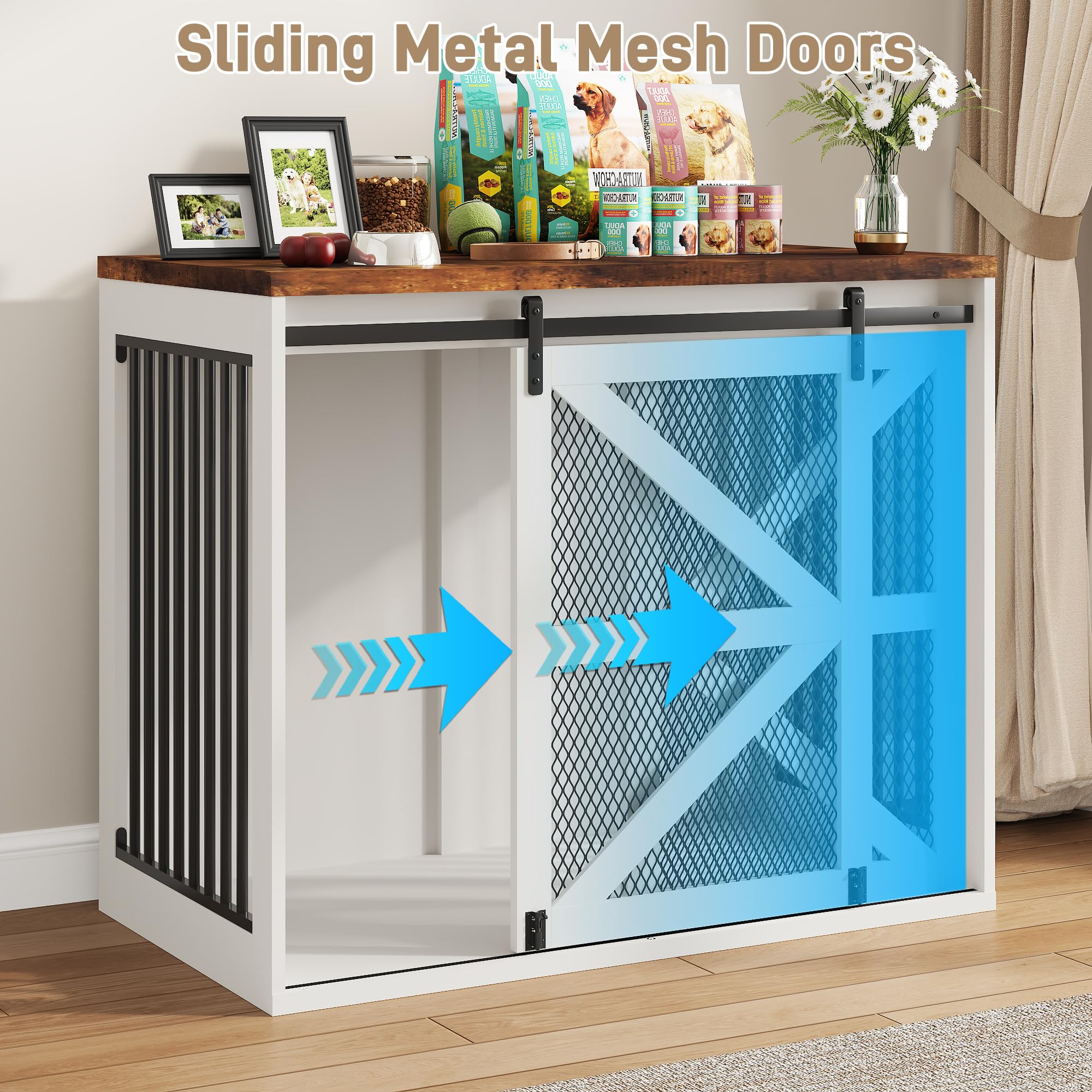 Amazon.com : jiteentarou 47In Farmhouse Dog Crate Furniture