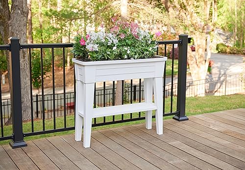 Miniatura 3 de Southern Patio Maceta elevada con estante de almacenamiento para cultivar flores, hierbas, verduras y frutas, capacidad de 40 cuartos de galón