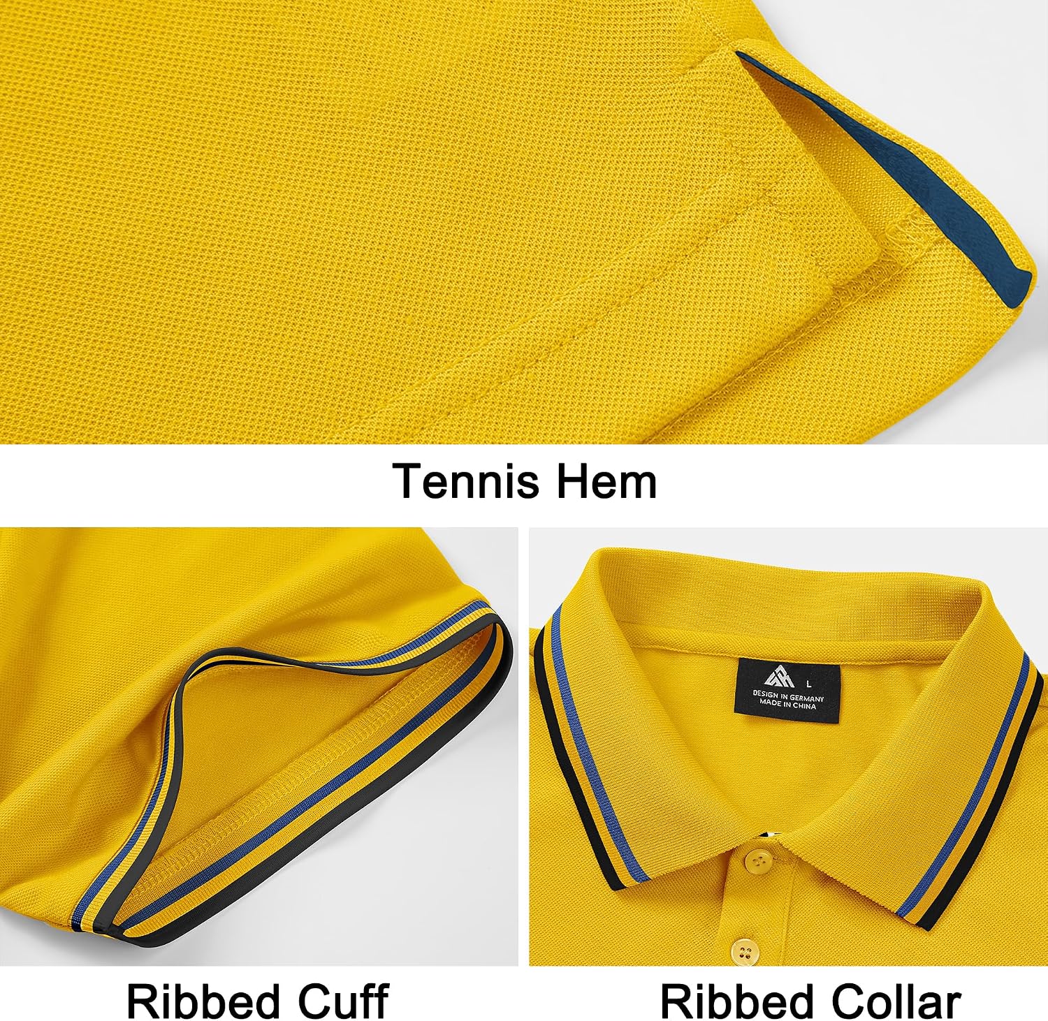 V VALANCH Mens Polo Shirts Short Sleeve Moisture Wicking Casual Athletic Golf Tennis Collared Shirts