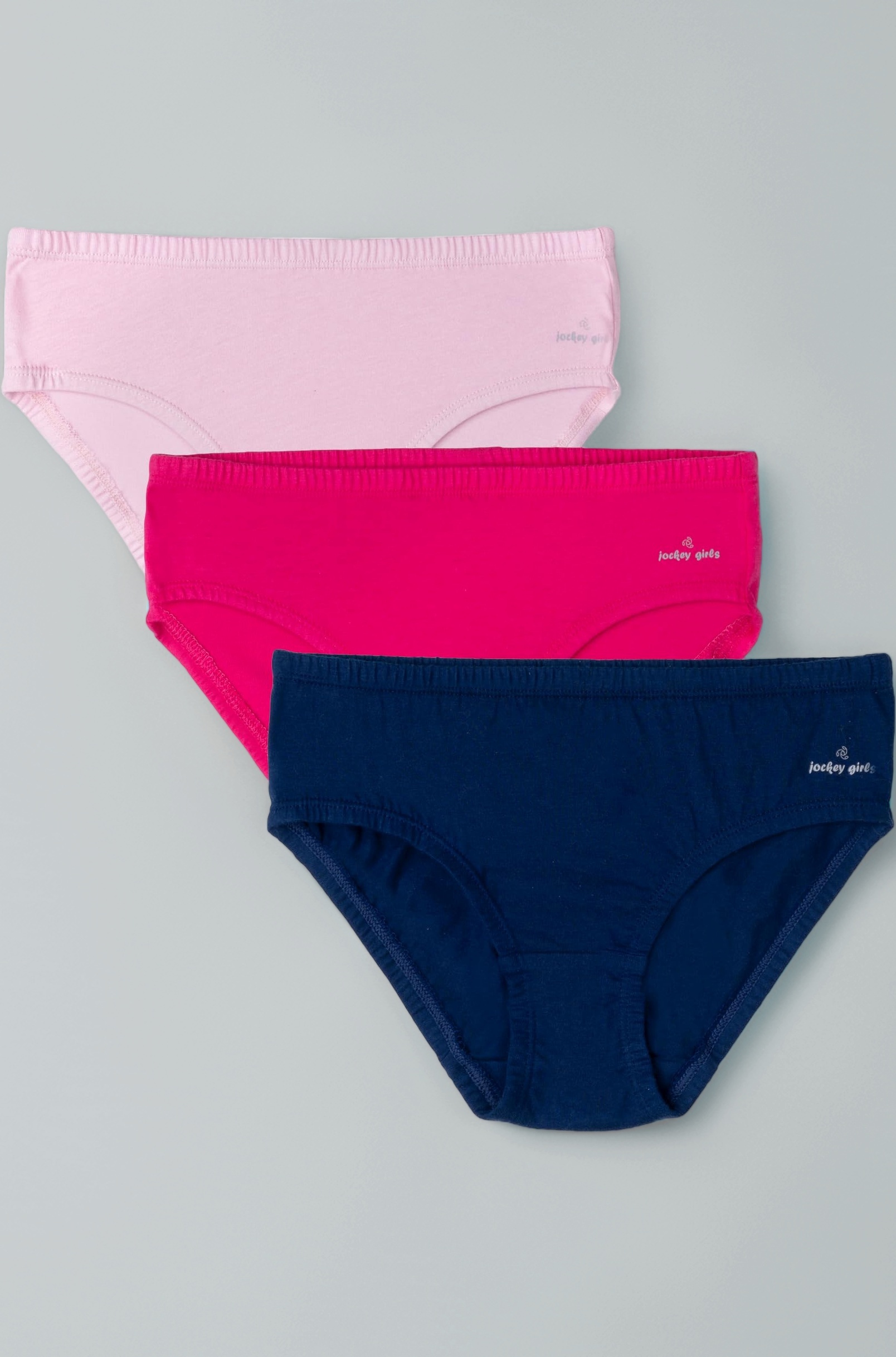 SG01 Girl's Super Combed Cotton Panty with Ultrasoft Waistband (Pack of 3)