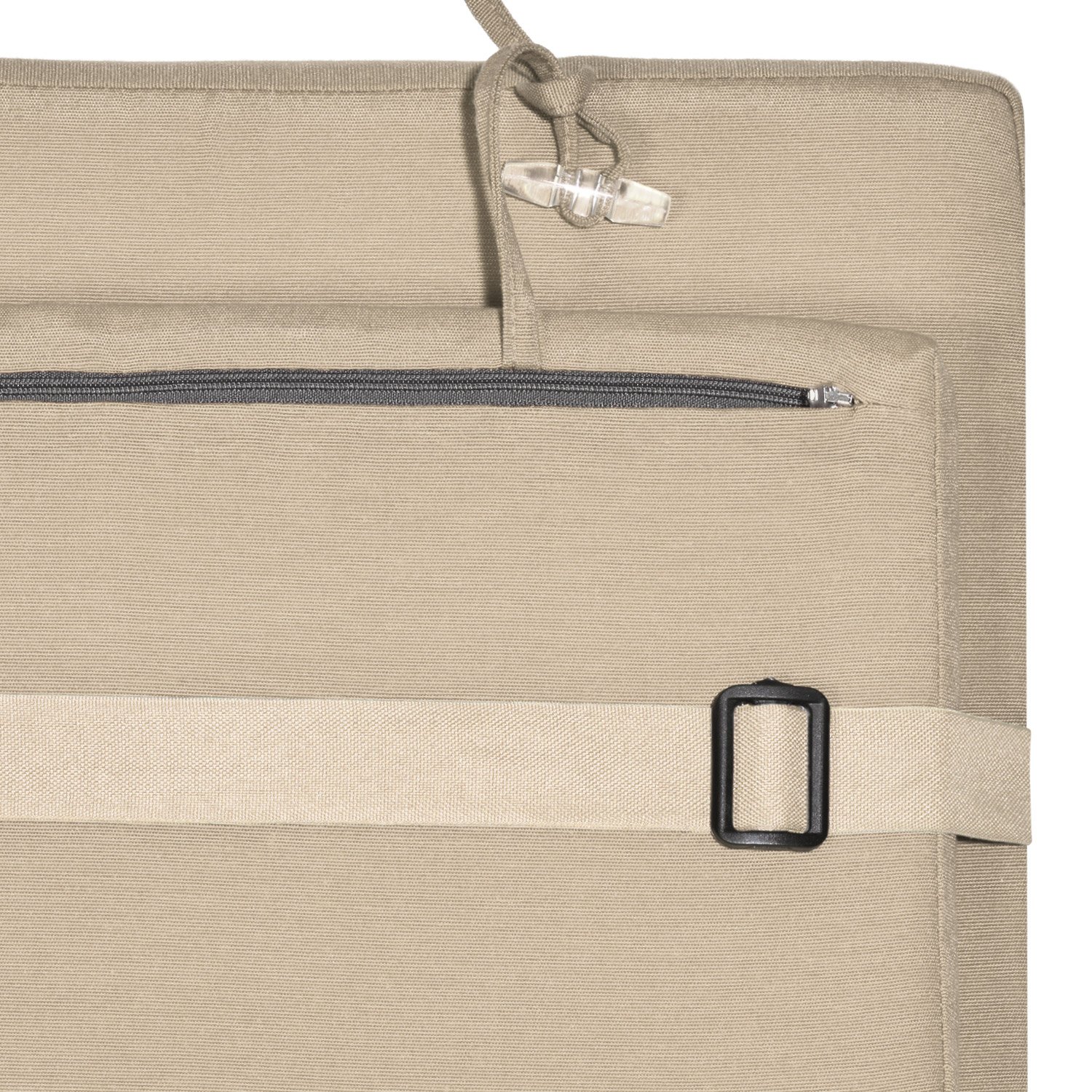 Beautissu 2X Cojin Colchoneta Tumbona Exterior 175x45x5 cm LoftLux DC – Colchoneta para Tumbona Desenfundable y Cómoda para Hamaca Jardín y Playa – Natural