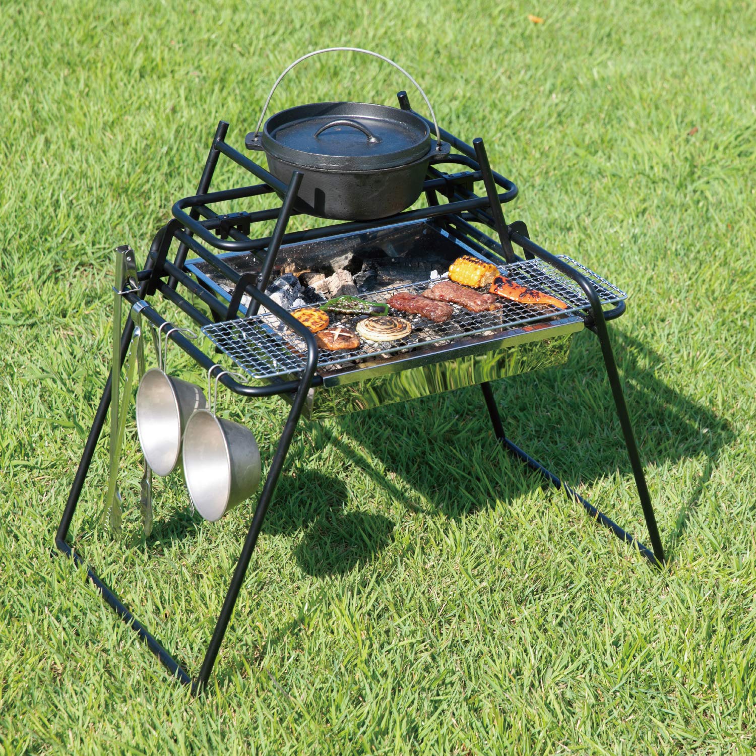 Amazon | BUNDOK(バンドック)焚き火台 VERSA(ベルサ) BD-494 スタンド