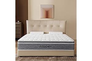 Full Size Gel Memory Foam Mattress, 10 Inch CertiPUR-US Medium Firm Foam...