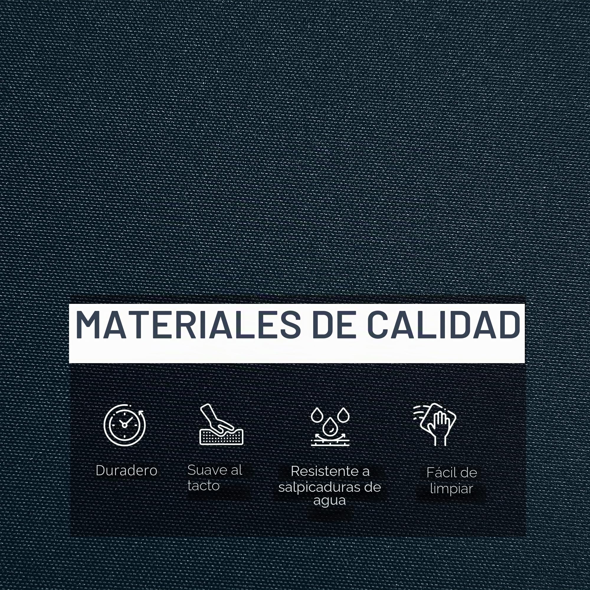Outsunny 14 pcs fundas cojines exterior sofá seccional ratán azul oscuro | Fundas de repuesto para patio, juego de sofá de ratán, cojín no incluido