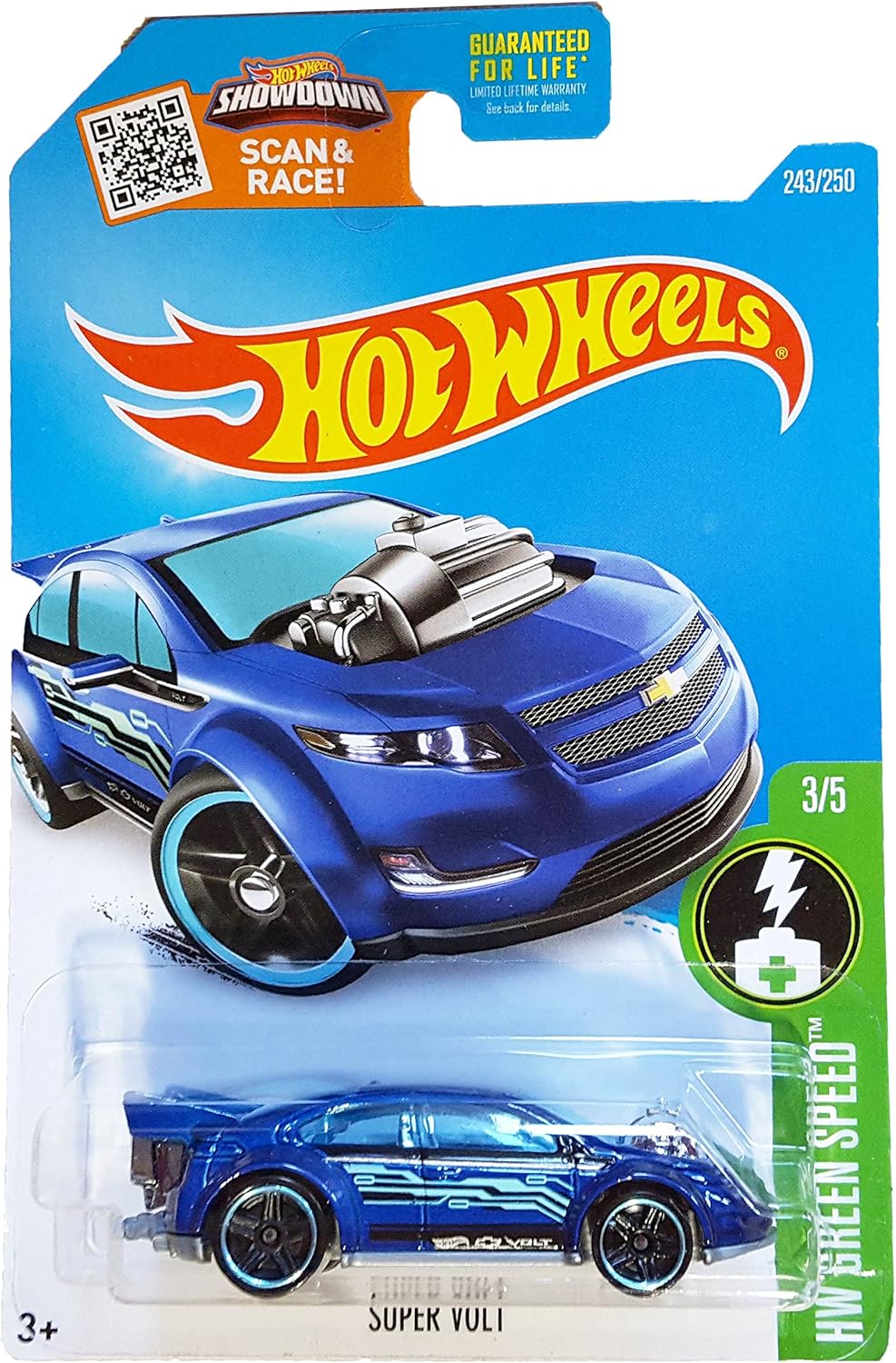 Hot Wheels - 243/250 - 2016 HW Green Speed 3/5 - Super Volt