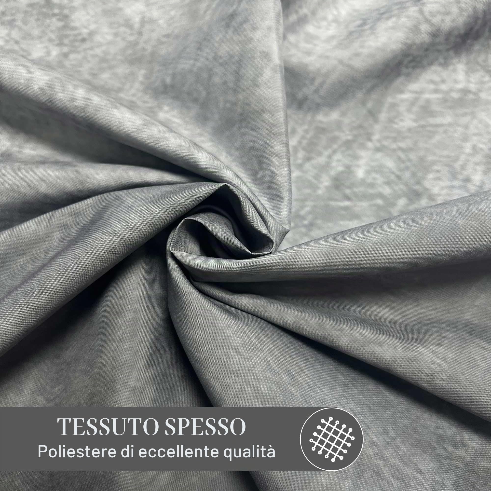 Fondale fotografico professionale astratto grigio, 2,4 x 3 m, per ritratti fotografici, cabine fotografiche, studio fotografico, con tasca per rullo in tessuto poliestere sulla parte superiore