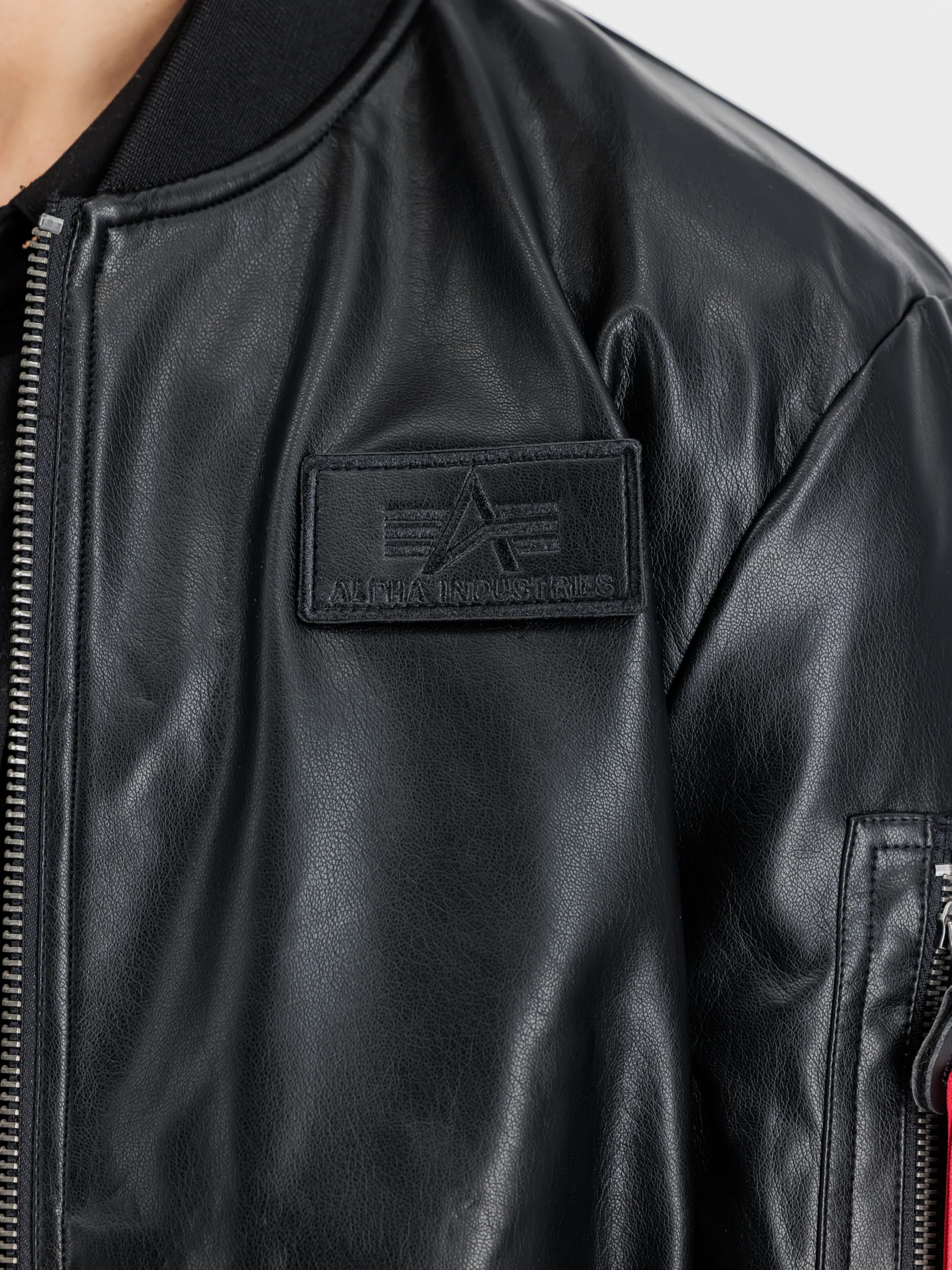 ALPHA INDUSTRIES Płaszcz Mężczyźni Alpha Industries Wegańska kurtka skórzana MA-1 VF dla mężczyzn (1 w zestawie)