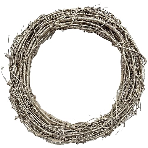 18" Painted Grapevine Wreath - Glitter Gold - DIY Craft