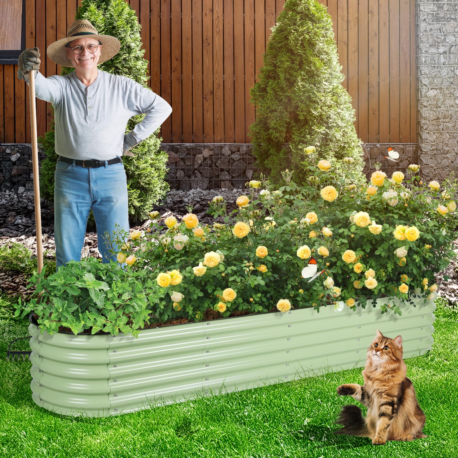 置物 NEIGHBORHOOD SRL GARDEN BED Amazon.com: Aoodor 9-in-1 Modular Aluzinc Metal Raised Garden Bed
