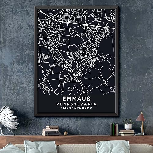 Miniatura 2 de Map of Emmaus, Pennsylvania, Evening (16x20)