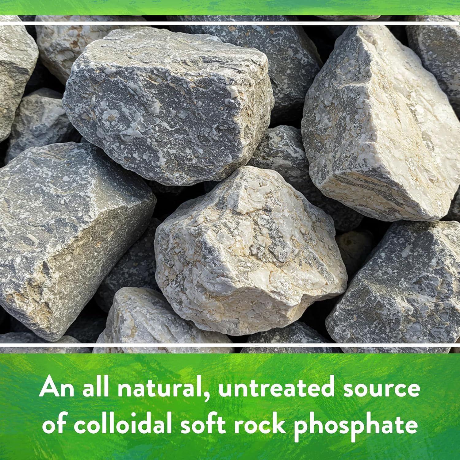 Down To Earth All Natural Fertilizers Organic Rock Phosphate - Calcium Phosphate Plant Food for Flower Beds and Vegetable Gardens 0-3-0, 5 lb