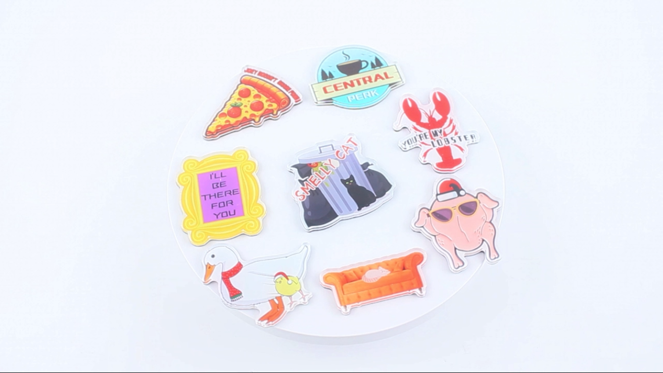 Imanes acrílicos decorativos Friends para nevera, pack 8 miniatura 7