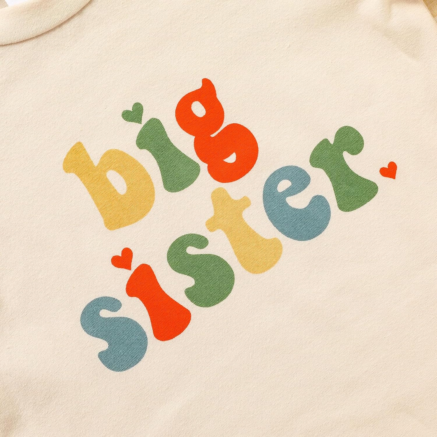 Big Sister Shirt for Little Girls Cotton T-Shirt Clothes Short Sleeve Tops Toddler Baby Announcement Outfits