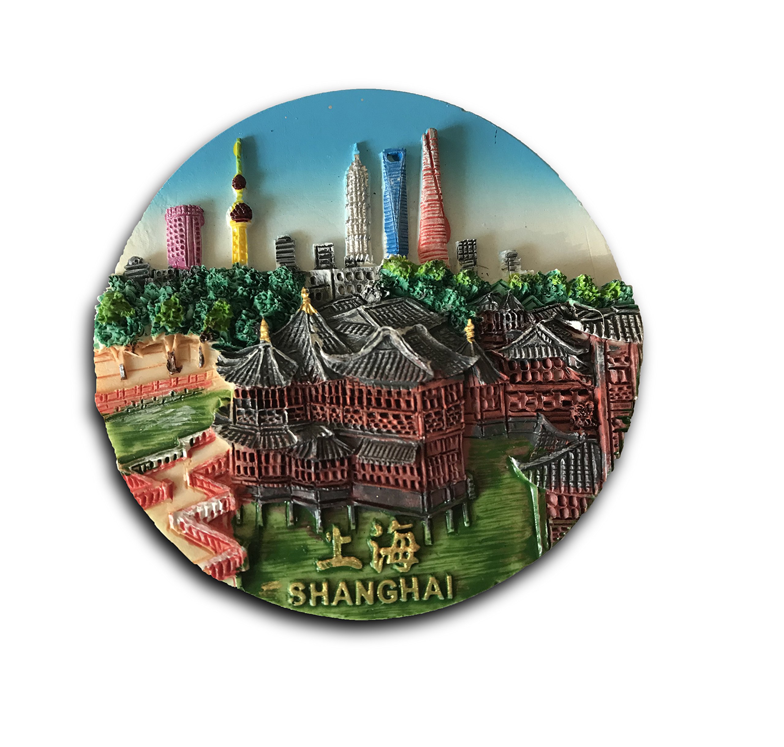 China Refrigerator Magnet,Shanghai 3D Tourist Souvenirs Resin Fridge Magnet Sticker Home and Kitchen Decoration,China Promotion Gift