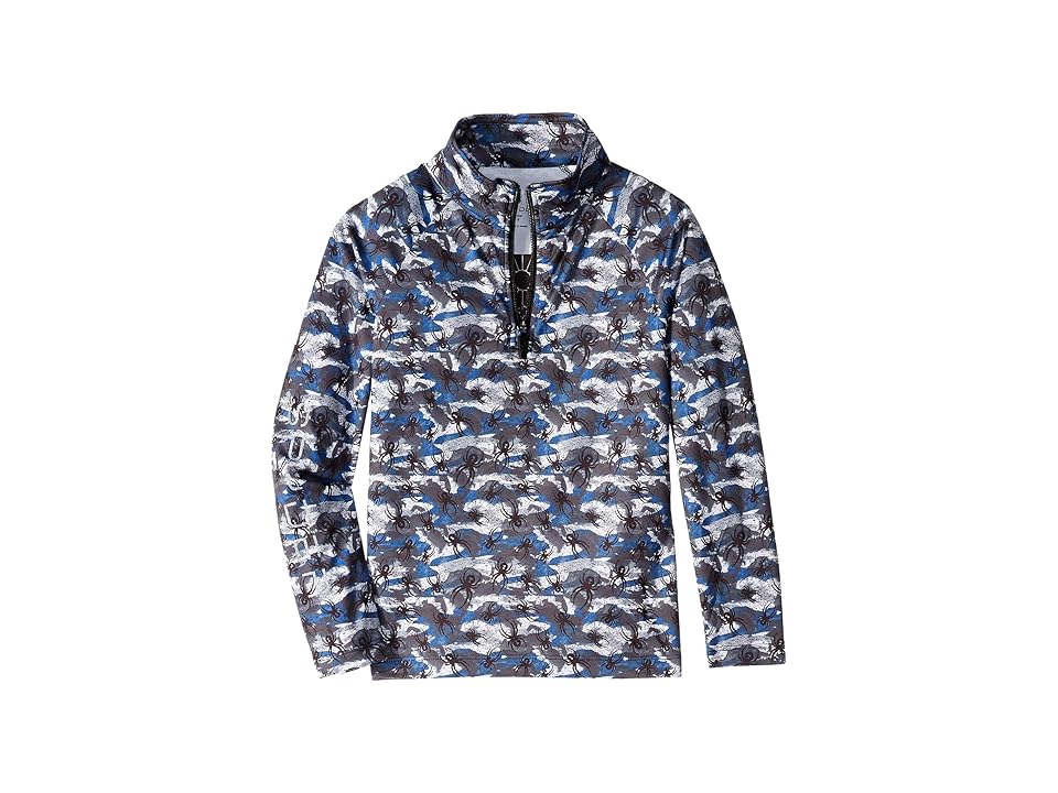 

Spyder Kids Limitless Bug Camo Zip T-Neck (Toddler/Little Kids/Big Kids) (Spyder Camo Turkish Sea/Black) Boy's Long Sleeve Pullover