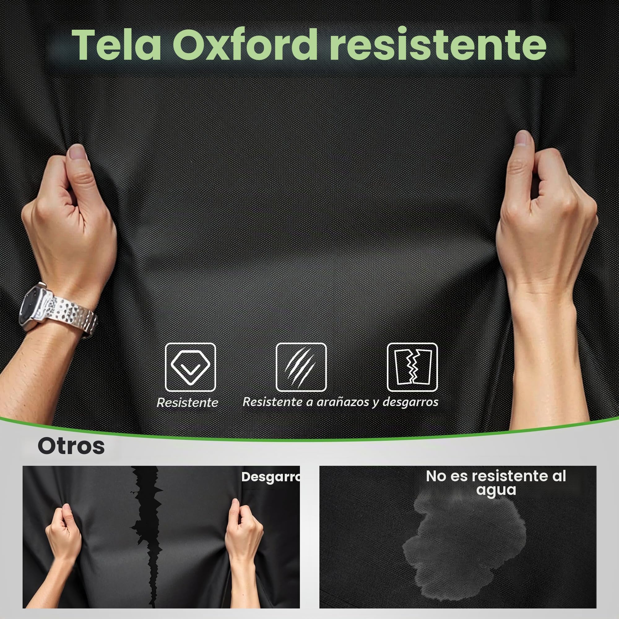 10L0L Funda para Carrito de Golf para Yamaha/EZGO/Club Car 4 pasajeros, Carcasa de poliéster Resistente al Agua 400D con 3 Puertas con Cremallera, Resistente al Viento, Color Negro