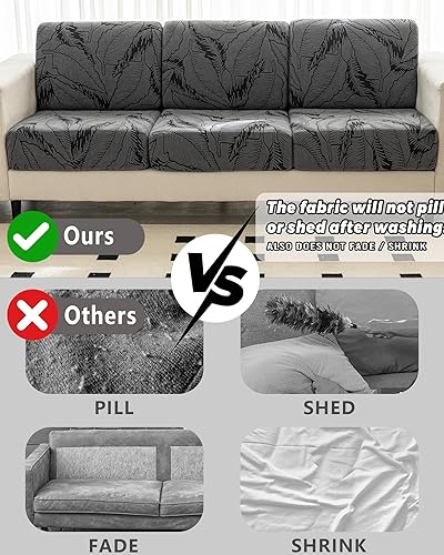 Miniatura 4 de Funda de sofá lavable para sofá seccional, fundas de sofá para sofá de 3 cojines, aptas para mascotas, en forma de L, protector de sofá con