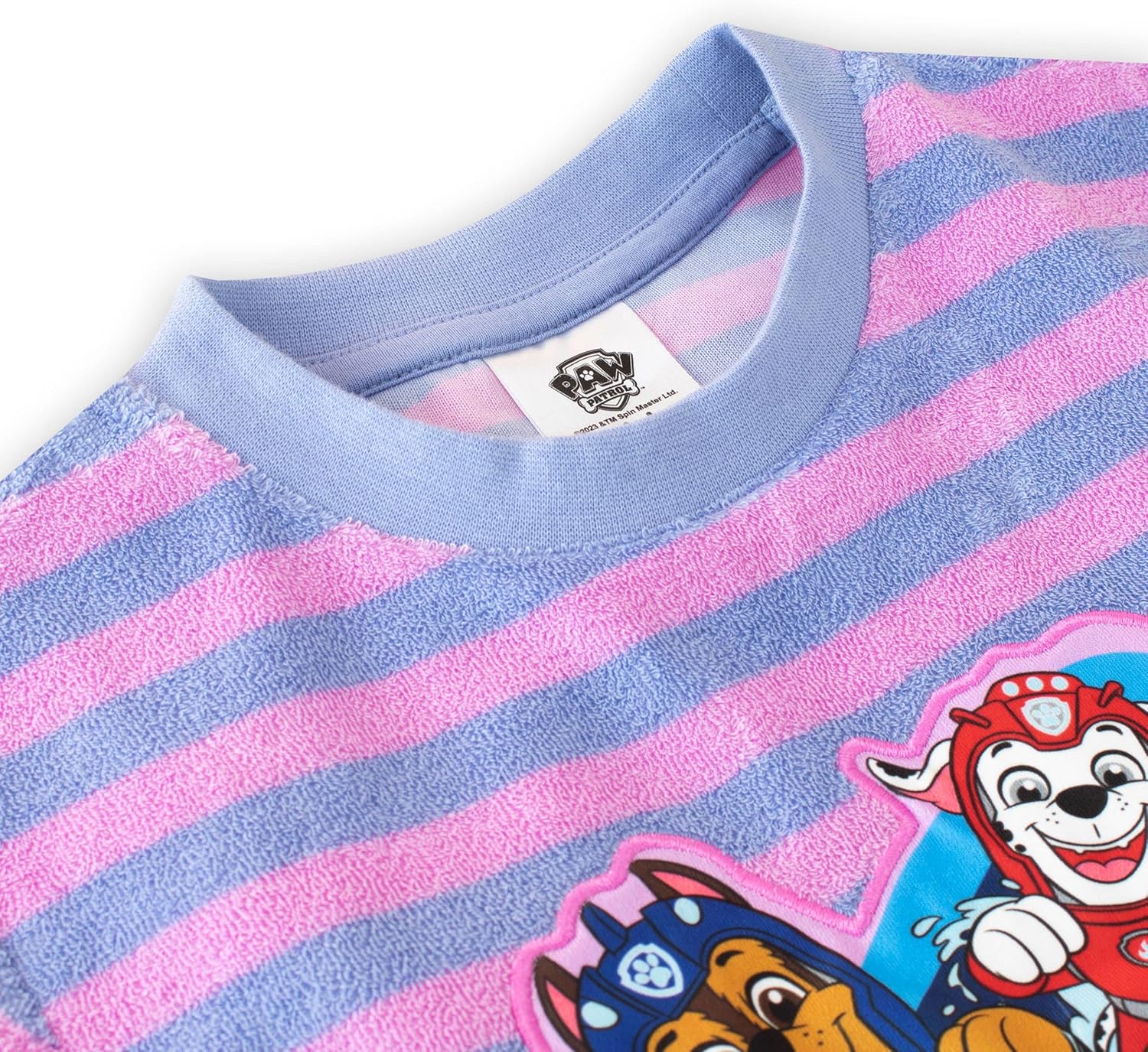 Paw Patrol T-Shirt and Shorts Set | Girls Summer Clothes | Marshall Chase Ryder Skye Beach Towel Shirt and Short