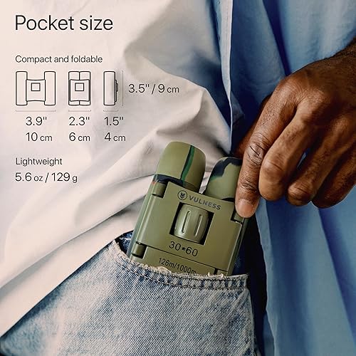 Miniatura 6 de Binoculares para adultos  Mini binoculares de viaje pequeños y compactos para observación de aves, electrónica de alta potencia, artículos