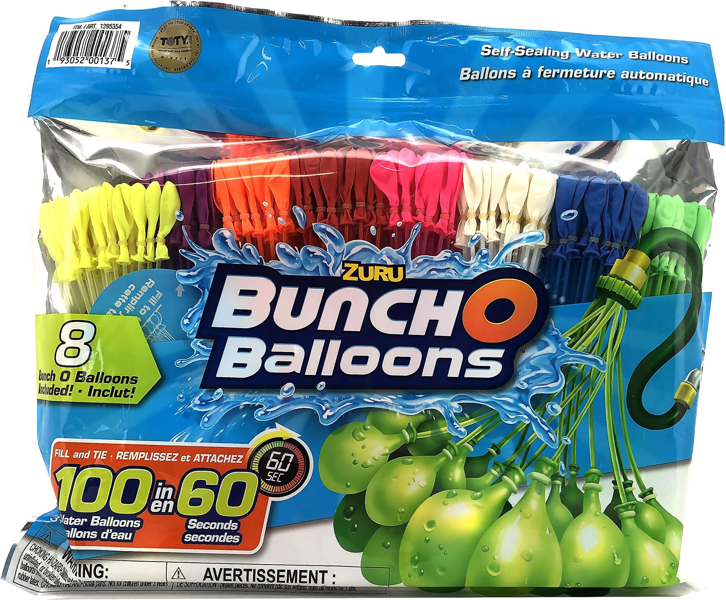 Bunch O Ballonnen. Vul en Tie 100 Waterballen in 60 seconden. 8 Bunch O Ballonnen Inbegrepen in deze Set
