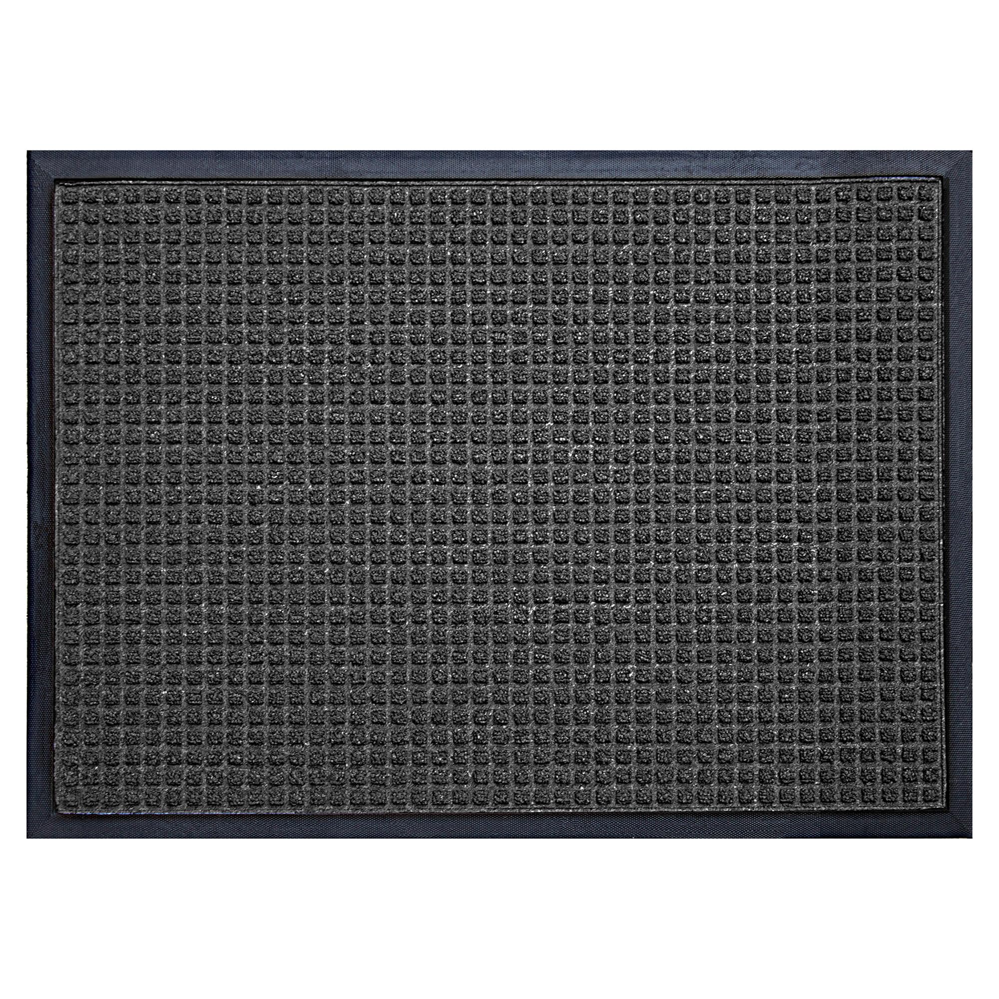 Durable Stop-N-Dry Indoor Rubber Backed Carpet Entrance Mat, 3' x 4', Charcoal — Amazon image 2