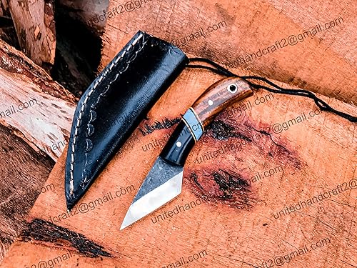 Miniatura 6 de United Hand Craft Kiridashi Knife with sheath, Leather cutting knife, Professional Razor Sharp Hand Forged Japanese Stainless Steel Blade Hammered