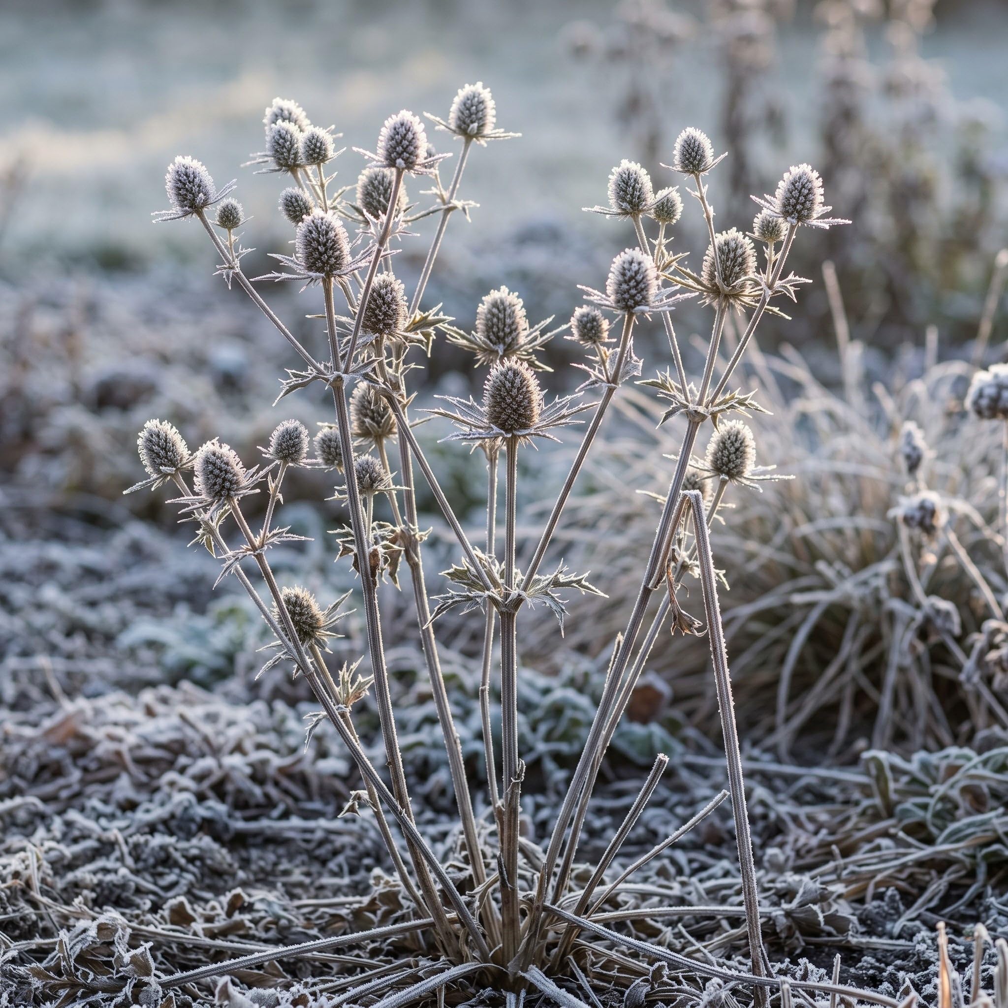 Stauden Gänge 10 x Eryngium planum Flachblatt-Mannstreu Edeldistel