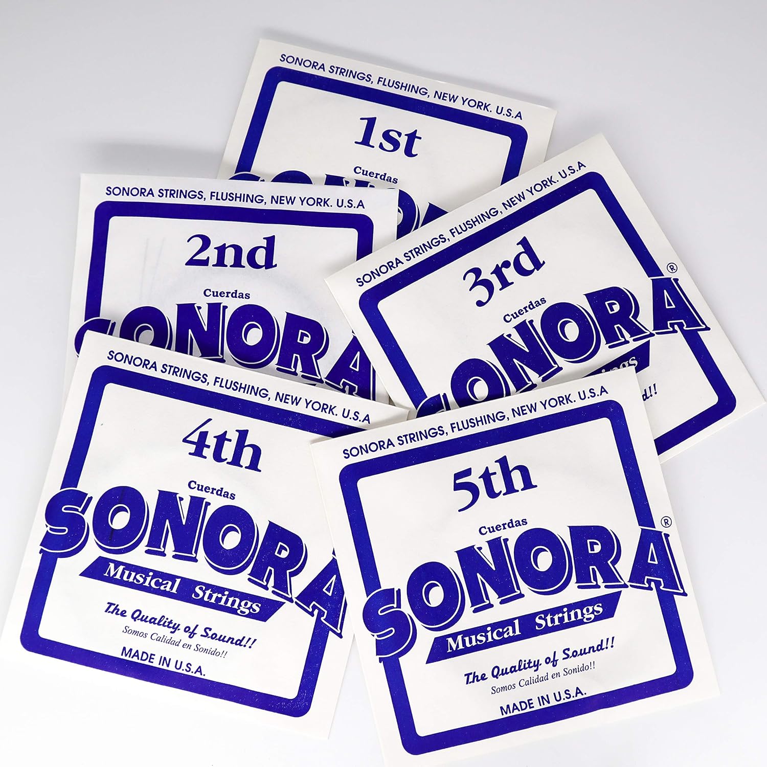 Sonora Strings SN24 Charango - Black Nylon - Made In USA - TWO SETS