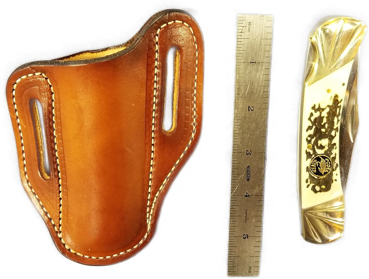 Folding Hunter Leather Knife Sheath