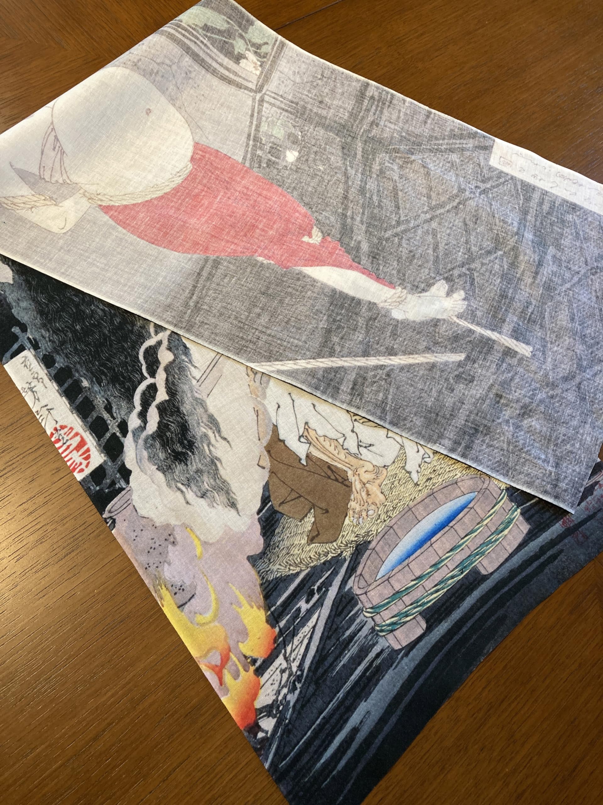 月岡芳年 浮世絵 一閑張り バッグ かごバッグ ハンドバッグ 大きめ かまわぬ Amazon｜古今東西 浮世絵 春画 手ぬぐい 月岡芳年 奥州安達が