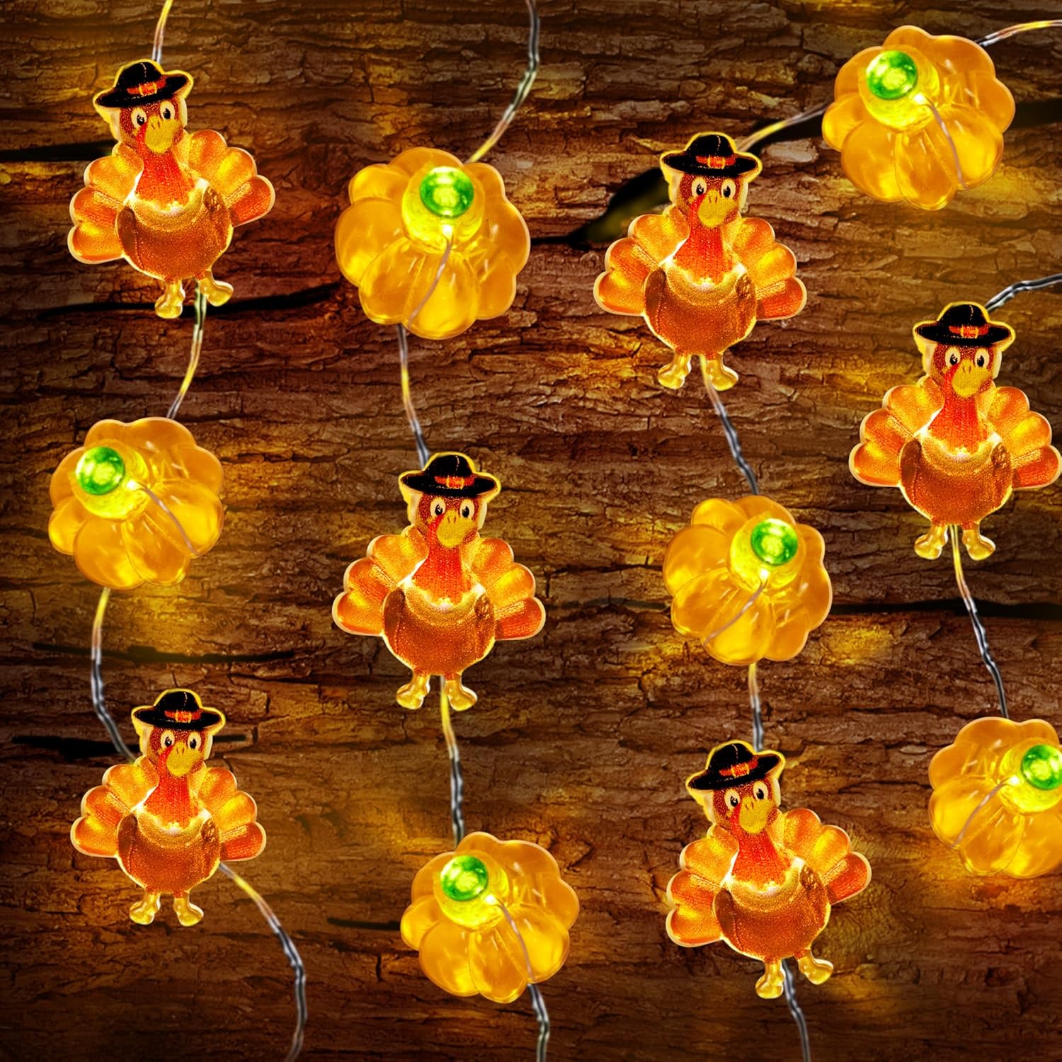 Thanksgiving Decorations Indoor 10 FT 30 LED Thanksgiving