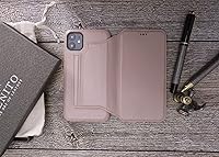 Vista 2 de Venito Venice - Funda delgada compatible con iPhone 11 con soporte, cartera, cierre automático y función de bloqueo RFID (rosa nude)