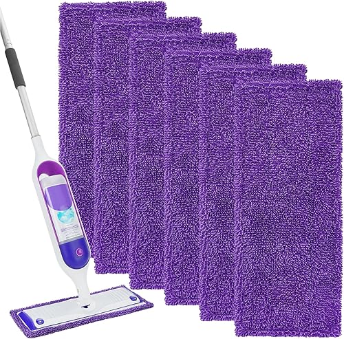 KEEPOW Almohadillas de repuesto reutilizables para mopa eléctrica, compatibles con Swiffer Power Mop, repuestos de almohadillas de trapeador