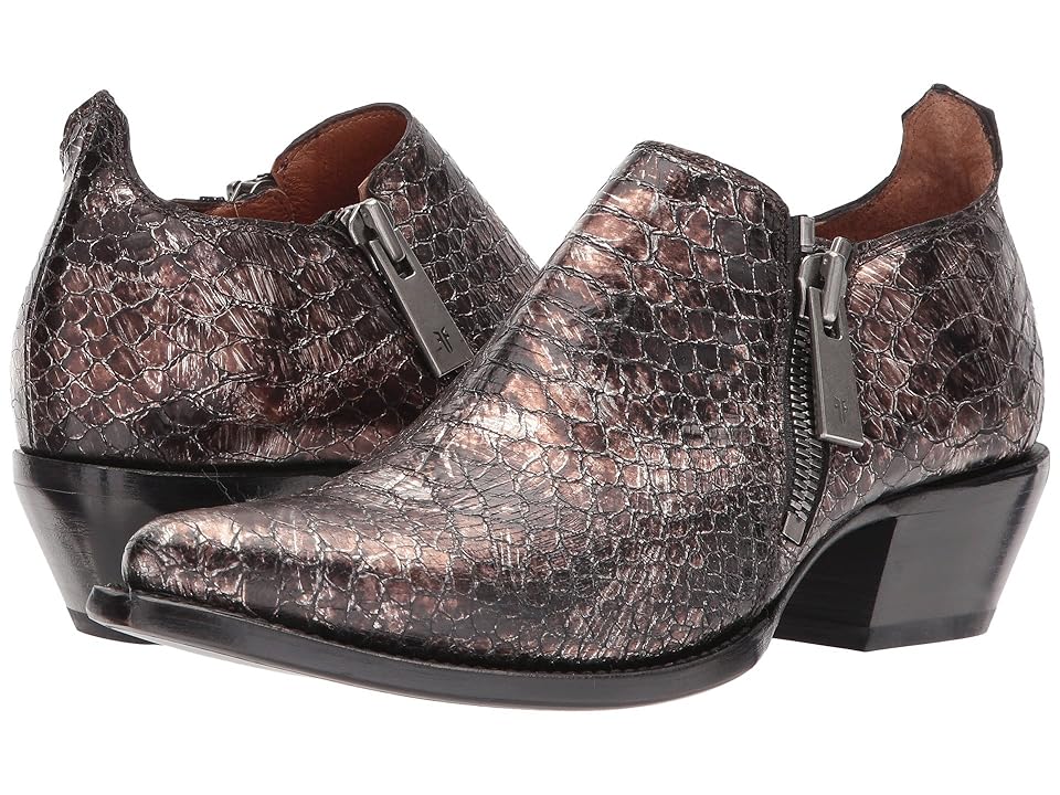 

Frye Sacha Moto Shootie (Pewter Metallic) Women's Pull-on Boots