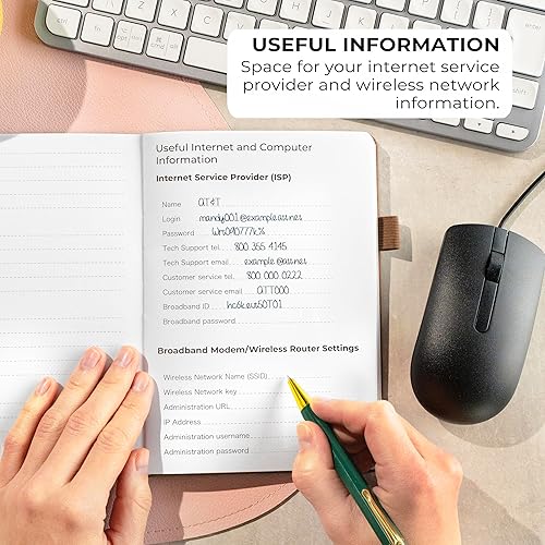 Miniatura 156 de Clever Fox - Libreta de contraseñas con pestañas alfabéticas, organizador de direcciones de Internet, tamaño pequeño de bolsillo, para inicios de