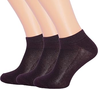 RONDO 3 Pack Thin Ankle Socks - Unisex Ultra Thin Breathable Athletic Socks - Low Cut Running Ankle Socks - Thin Cotton Socks