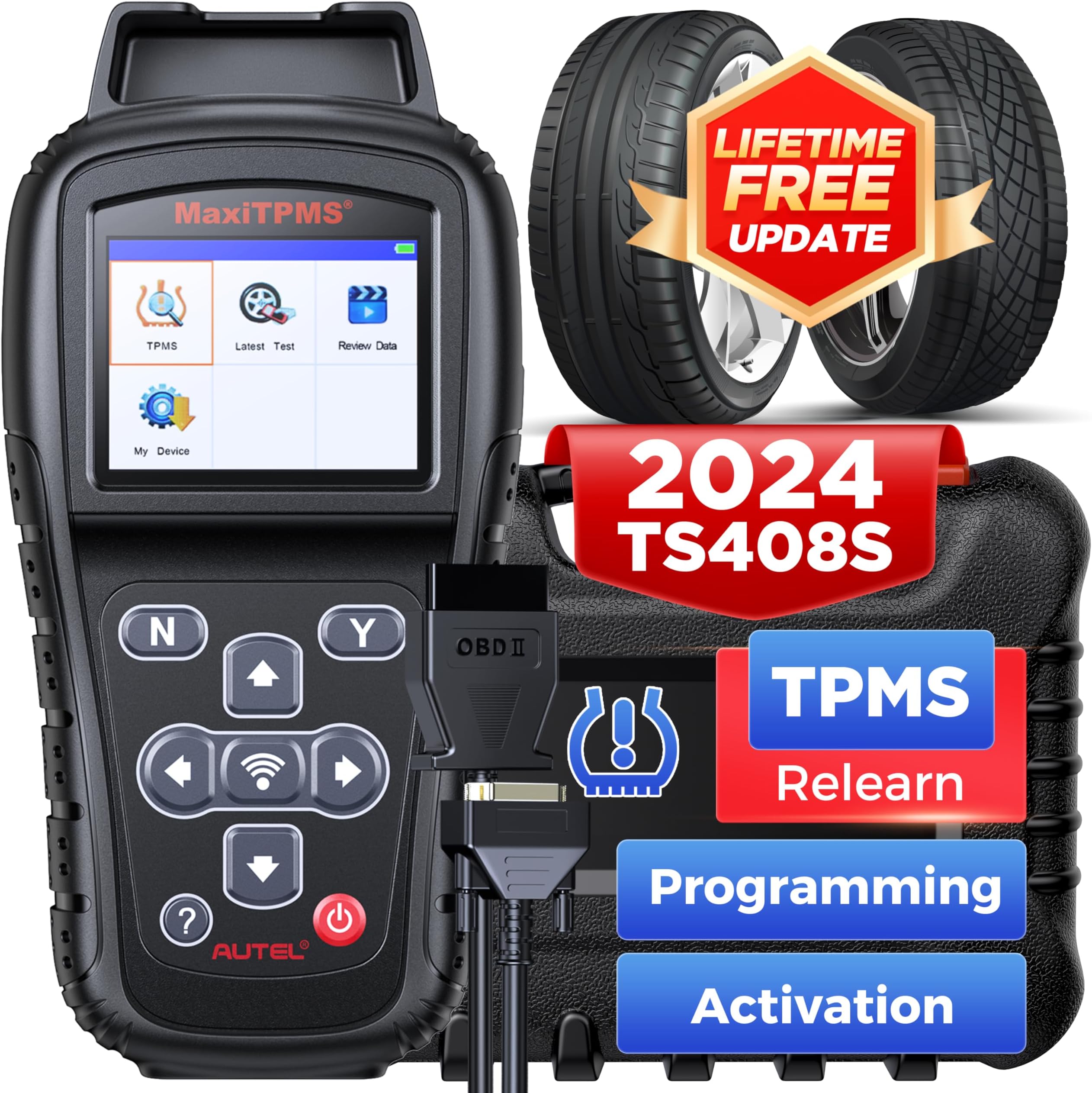 Autel TPMS Relearn Tool MaxiTPMS TS408, TPMS Reset, Sensor Activation