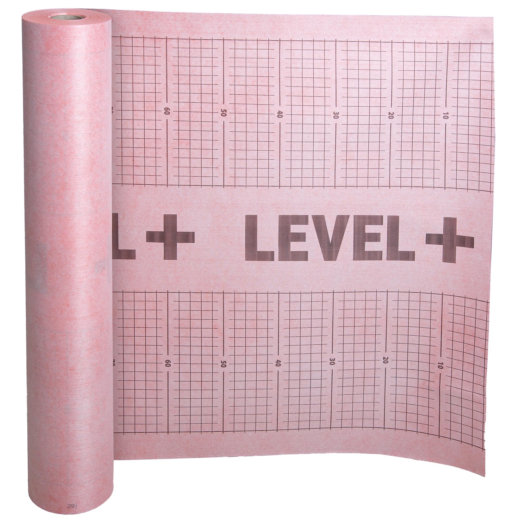 LEVEL+ TPO Abdichtungs- & Entkopplungsmatte 15 m² für Fliesen, wasserdicht, rissüberbrückend, innen & außen, Bad, Balkon, Terrasse, Dusche TPO