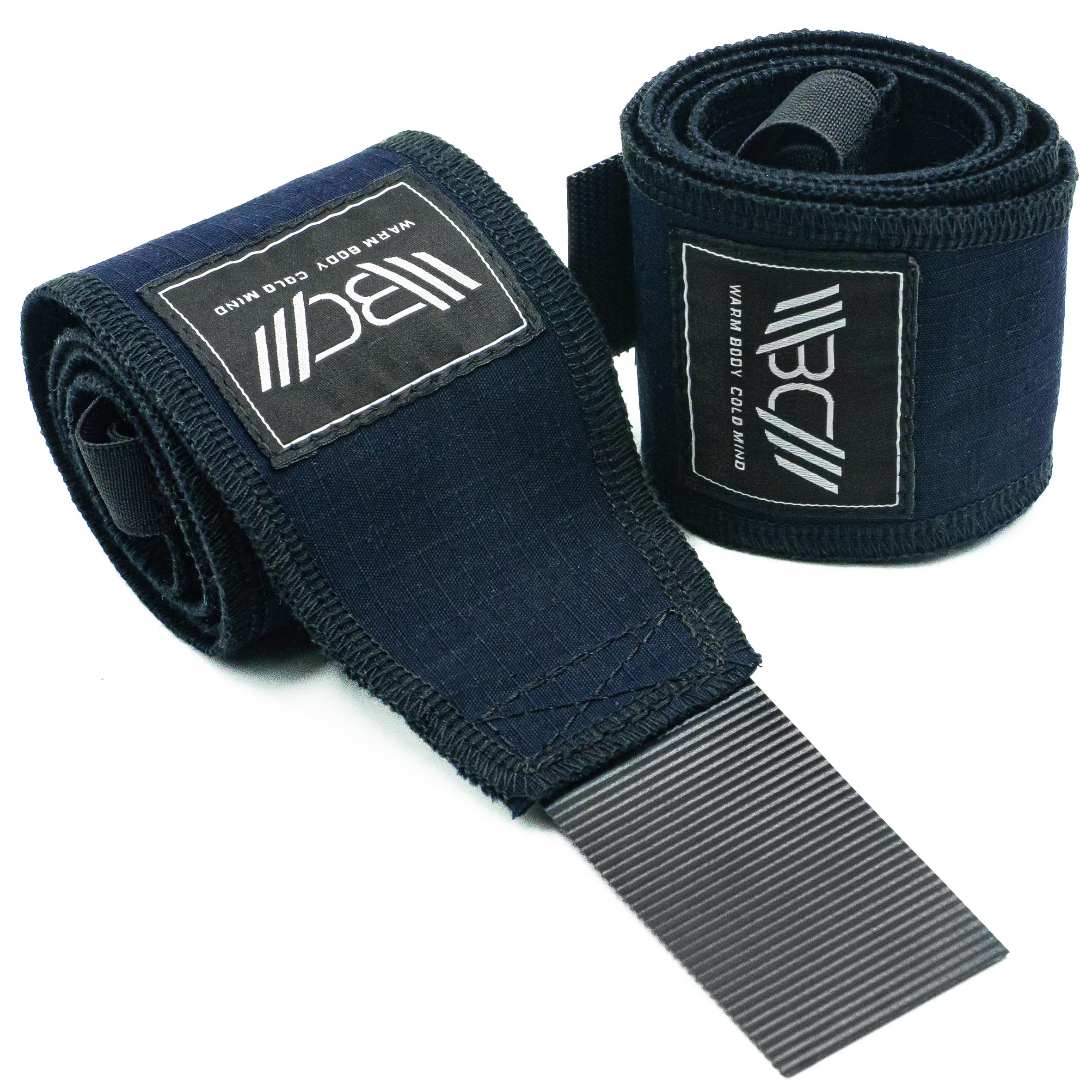 WARM BODY COLD MIND - Premium Cotton Weight Lifting Wrist Wraps for Cross Training, Powerlifting, Deadlift, Weightlifting, Gym, Wrist Straps, Workout, Fitness, Heavy-Duty Support