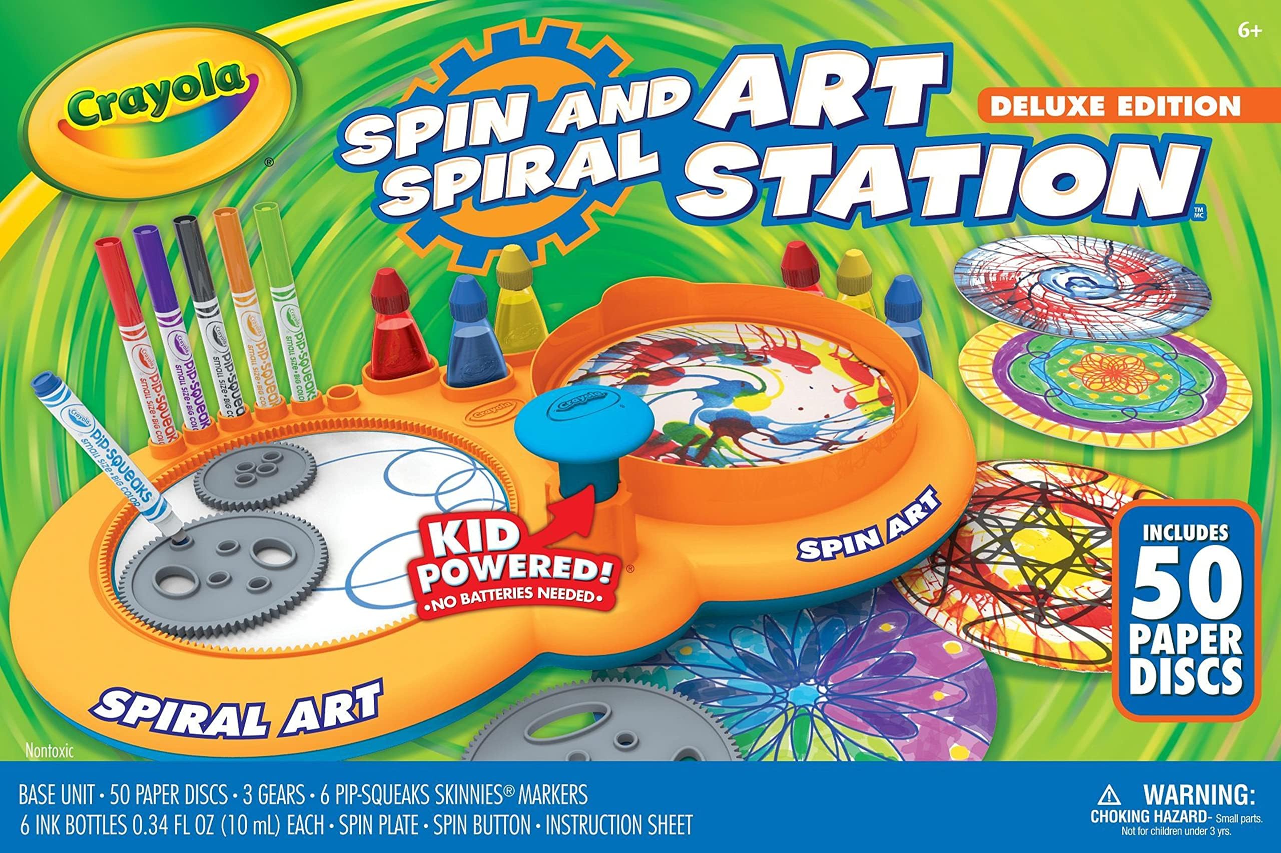 Spin & Spiral Art Station Deluxe, DIY Crafts, Toys for Boys & Girls, Gift, Ages 5, 6, 7, 8